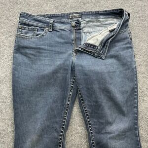 Silver Jeans Co Suki Jeans Women's Size 20L Bootcut Embellished Pockets Denim